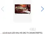43 LG Smart tv