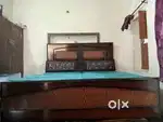 Bed with mattress