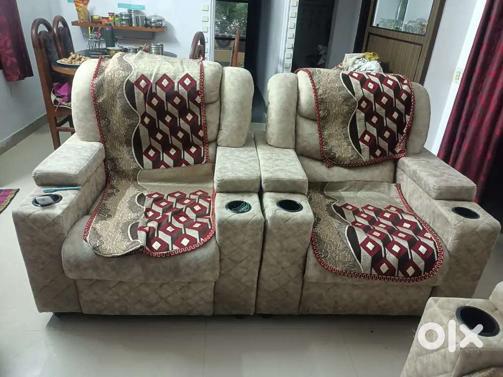 Three seater sofa one, two single seater sofas