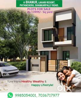 Shankarpally BHANUR near Plots available