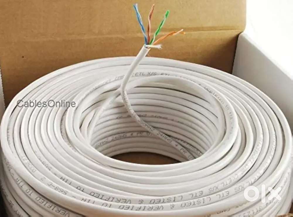 Ethernet cable cat5e pure solid copper