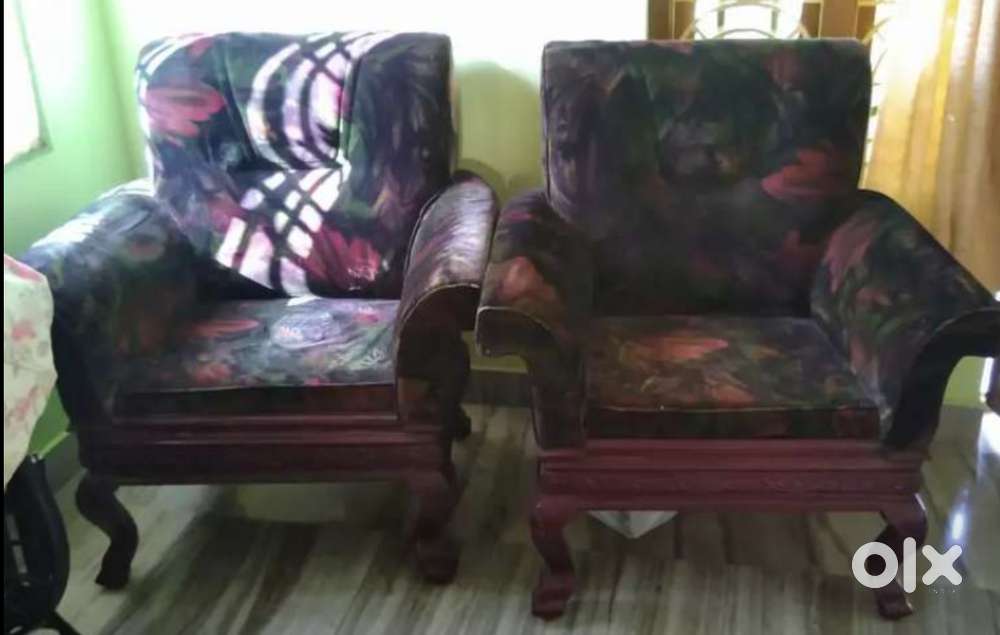 Wooden sofa 3+1+1 for sale at Buchireddy palem