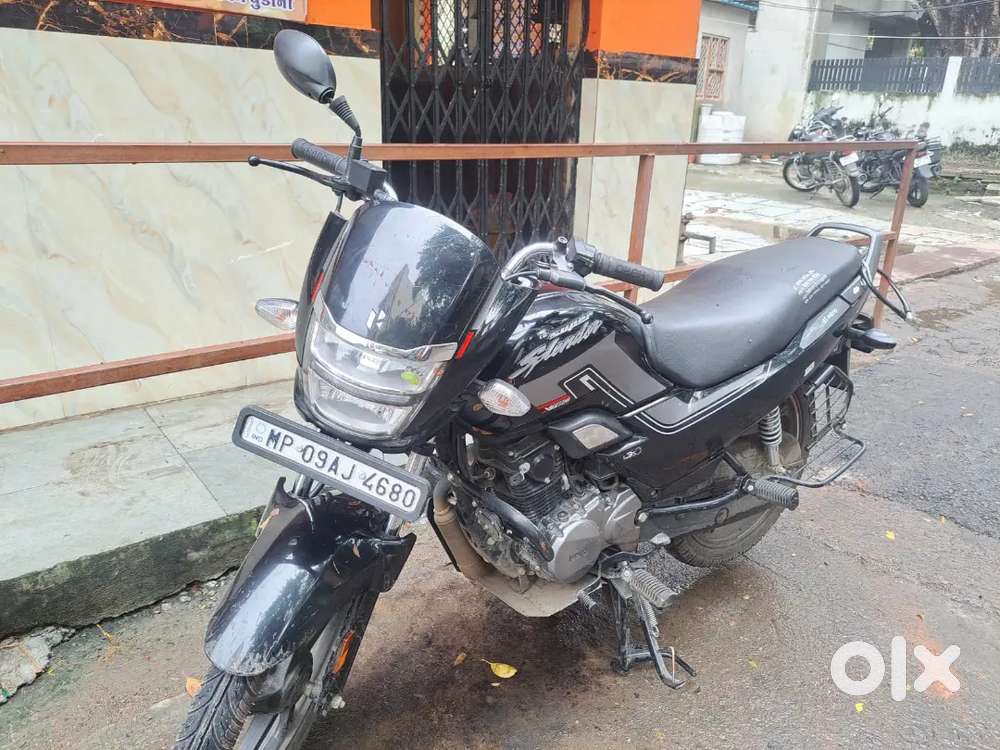 Super splendor bike with good condition, completely new.