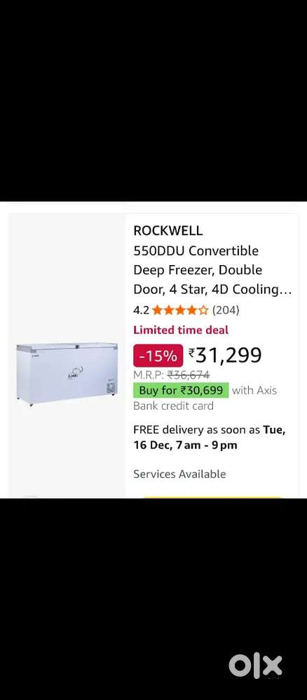 Only just one month ago twin in one fridger  under warrenty for sale