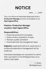 Production Manager