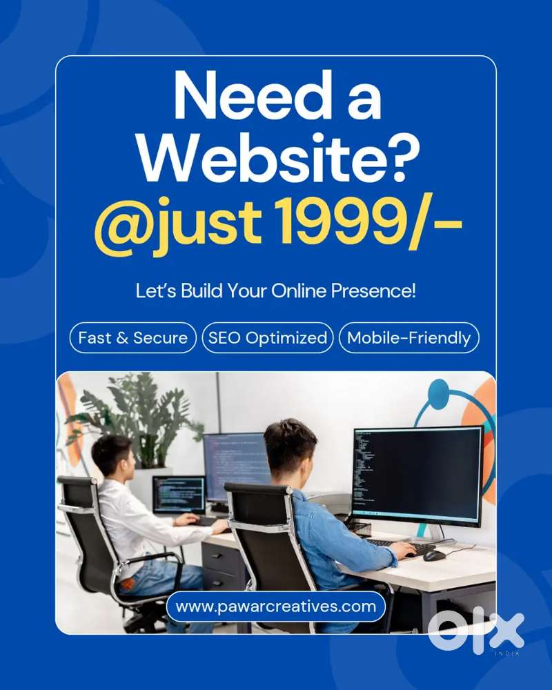 വെറും 1999/- രൂപയ്ക്ക് വെബ്സൈറ്റ്? Yes, contact me