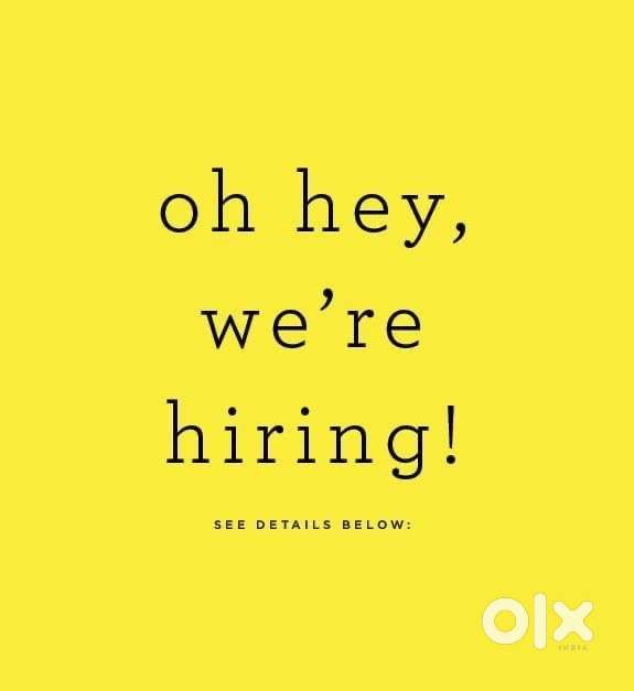 Job vacancy for driver . Social media manager. Salon manger