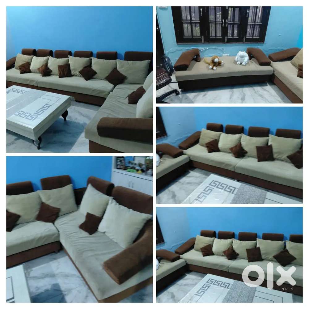 Seven seater sofa and setti without Table