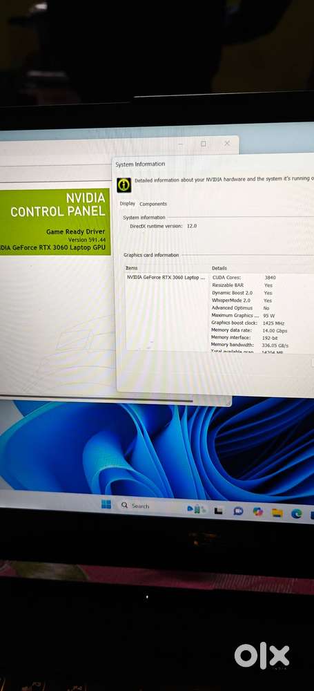 ASUS TUF F15 GAMING RTX 3060 laptop