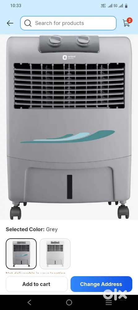 Orient 20 L aircooler worth 5500..very less used