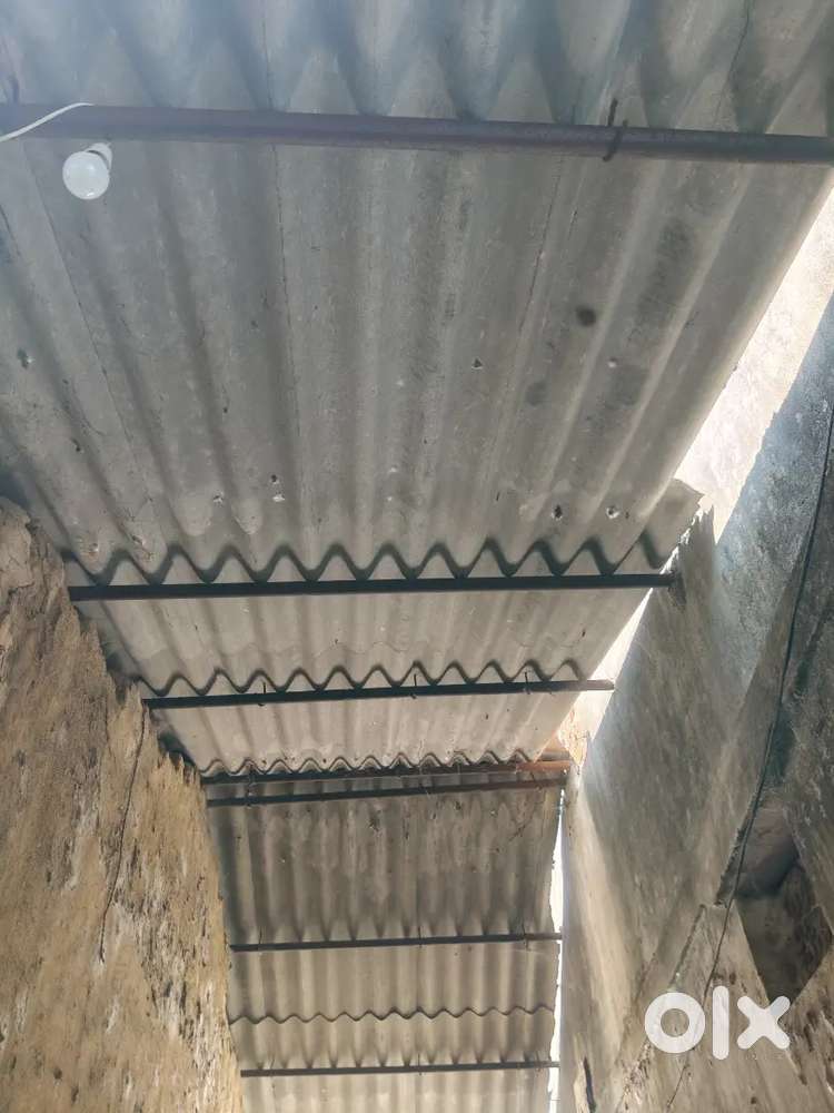 60 nos 4×8 sqft 2nd hand concrete asbestos and iron angle