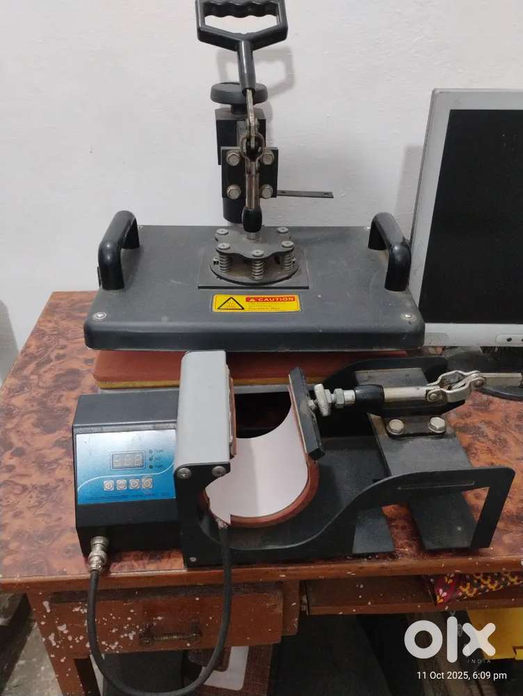 Mug Tshirt printing machine with Printer