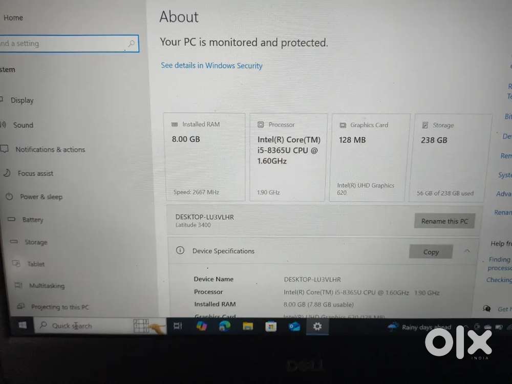 Good condition of laptop dell