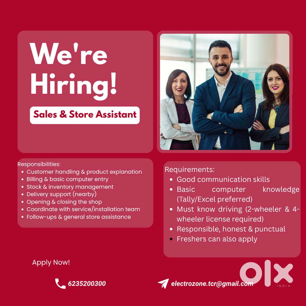 Sales & Store Assistant