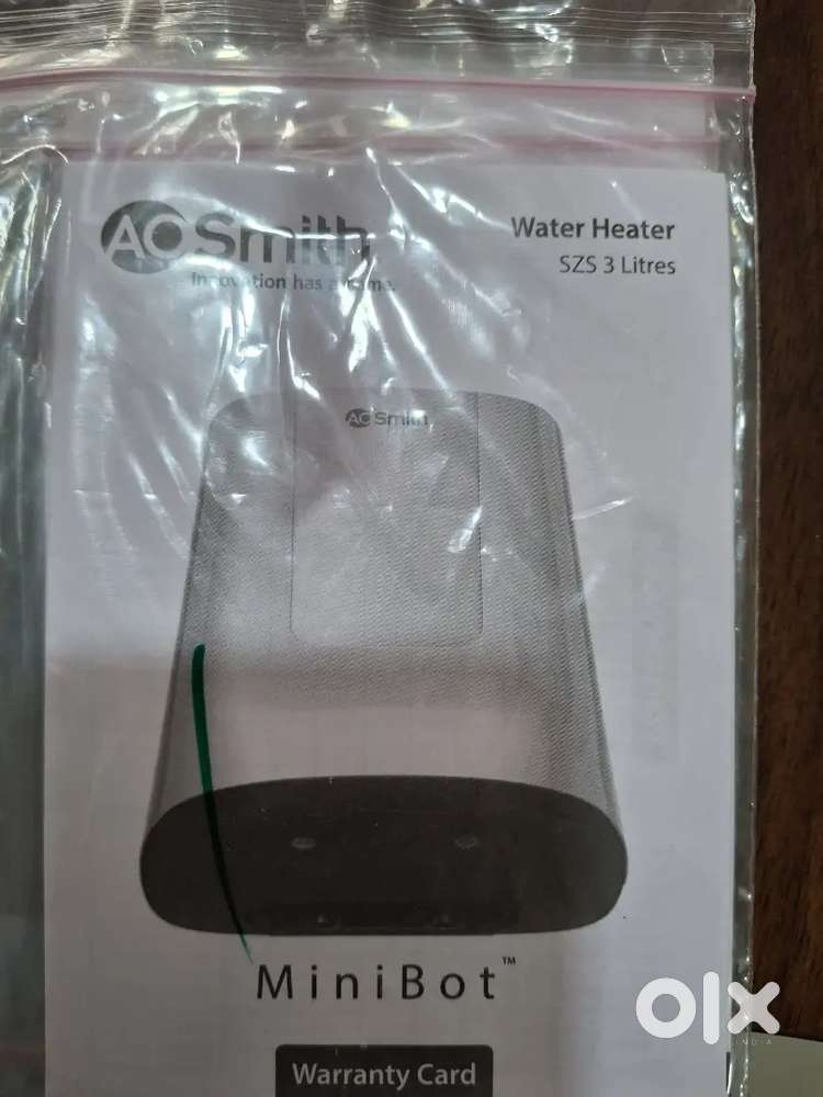 New A O Smith 3L Instant geyser - Purchased on 5th JUNE 2025 - 3Nos