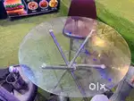 Glass Round Table