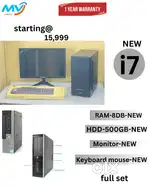 Hard Disk - 500GB  Free Demo Installations  2GB Graphics