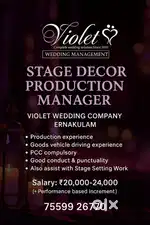 Event coordinator com production manager