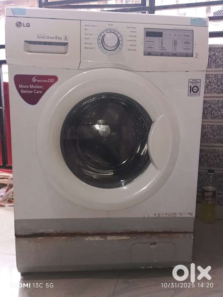LG company front load 6 kg washing machine
