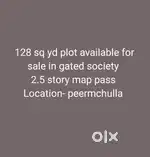 128 sq yd kothi map pass plot available in gated society
