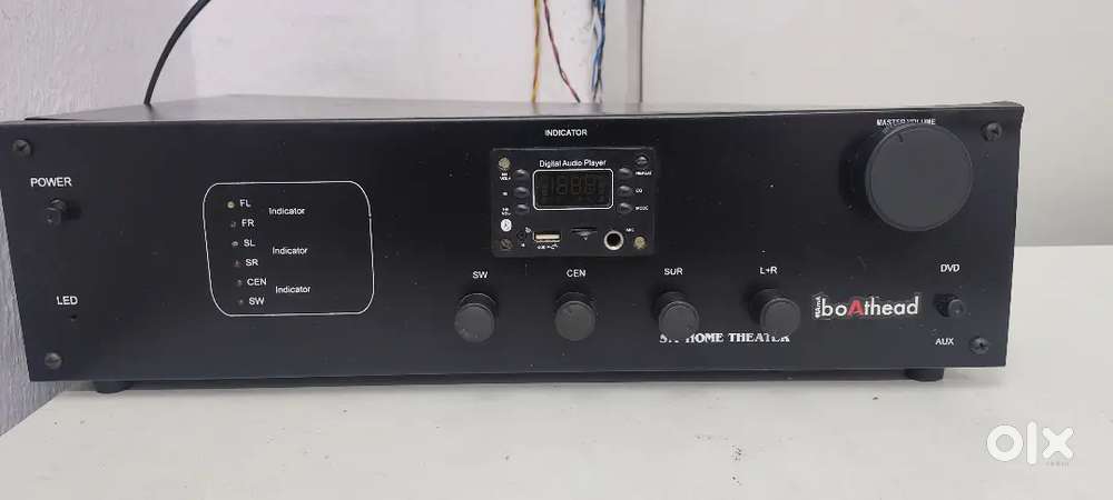 5.1 amplifier 5 speaker 1 woofer.bass thoda km marta hai.no guaranty