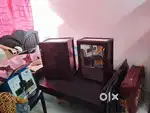 Single cot and two boxes  and study desk for sale
