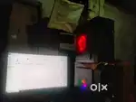 Computer desktop with UPS