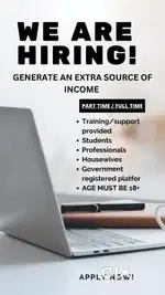 Students, housewives and employees can apply