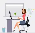 Work part time or full time office work & work from home