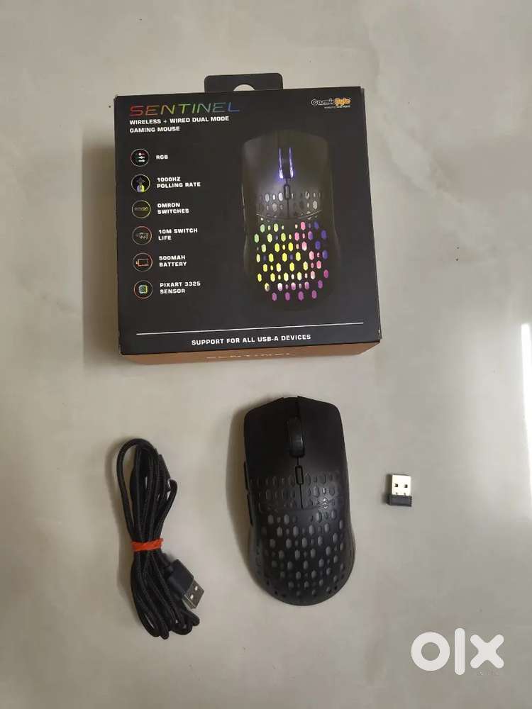 Cosmic Byte Sentinel Gaming Mouse RGB Wireless + Wired Gaming Mouse