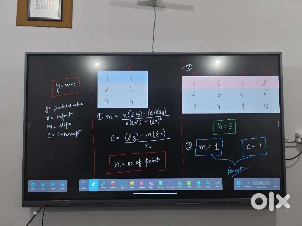 75 inch 4k interactive panel for teaching and home theatre 1 month old