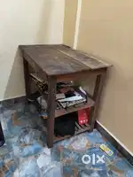 2 single bed one king size mattress and one wooden table