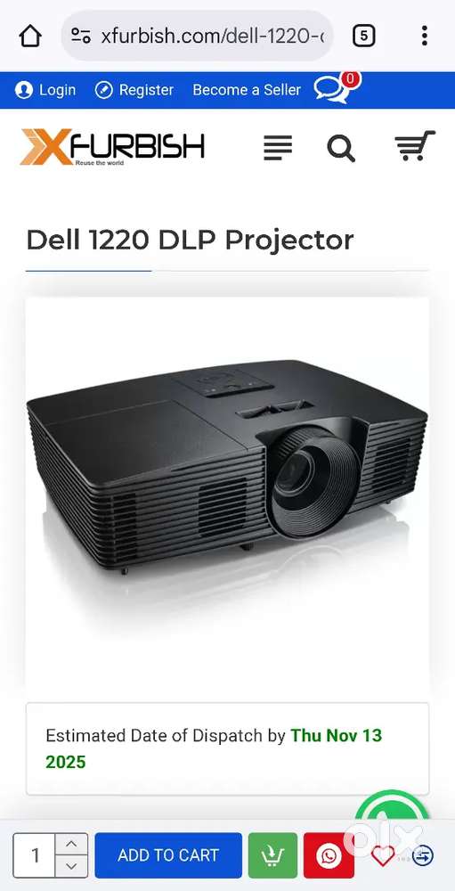I was sell dell projector