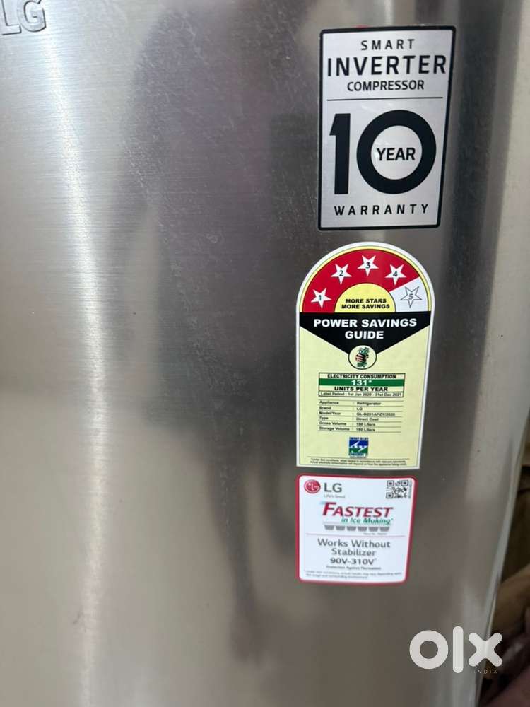 LG Fridge 190 literes only used for 4 years