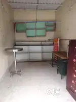 House and shop shelf set, fridge and steel standing table at low cost.