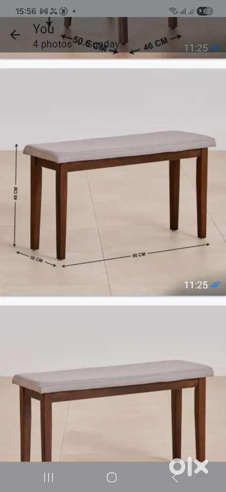 Purchased from Home Centre. Dining table, bench, chairs