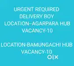 (BAMUNGACHI & AGARPARA HUB) Delivery boy vacancy