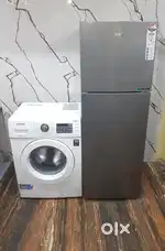 Haier double door refrigerator and Samsung front load washing machine