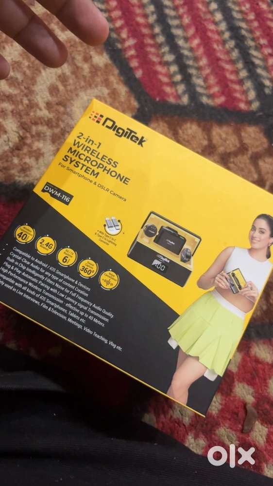 Digitek vloging microphone one day used with 6 month warranty