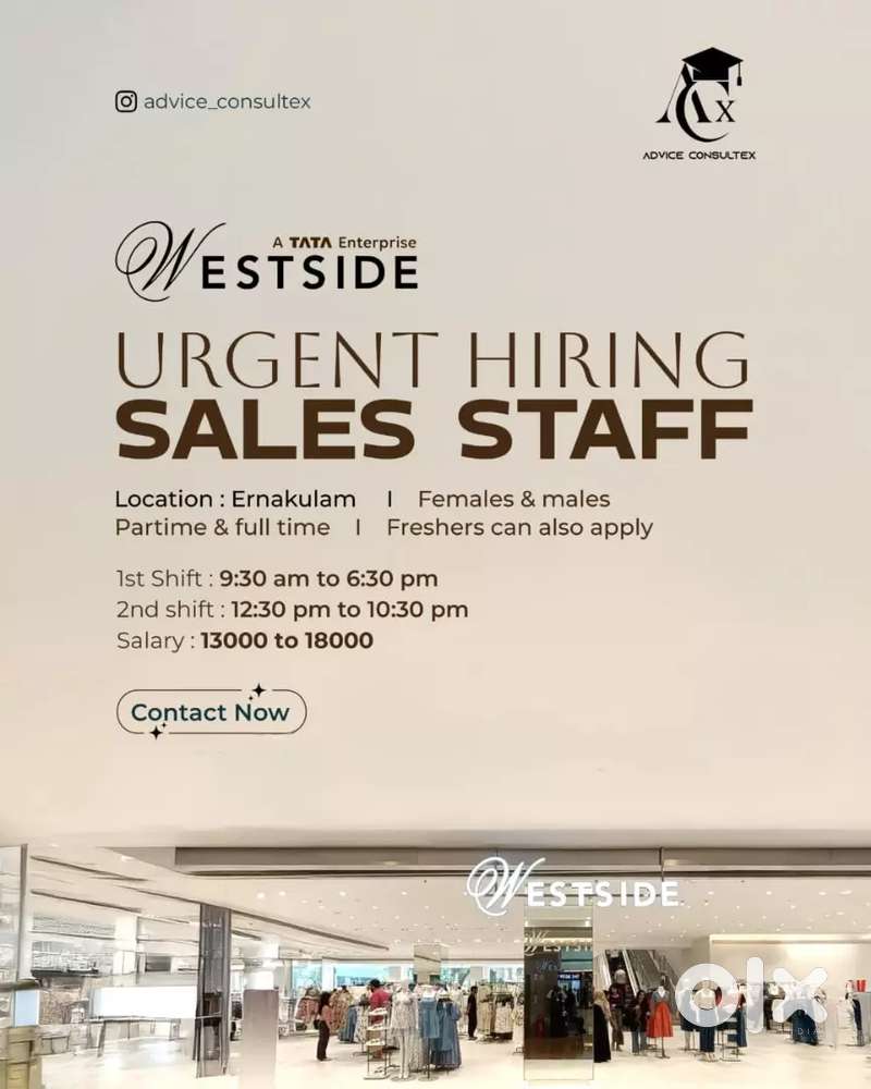 Wanted males and females for westside franchise