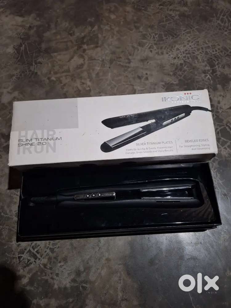 Hair iron straightening