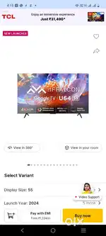 Brand new TCL IFFALCON tv 55Inch tv for sale