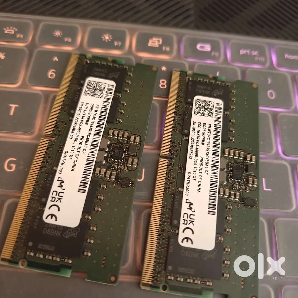 8+8 GB DDR5 Laptop RAM