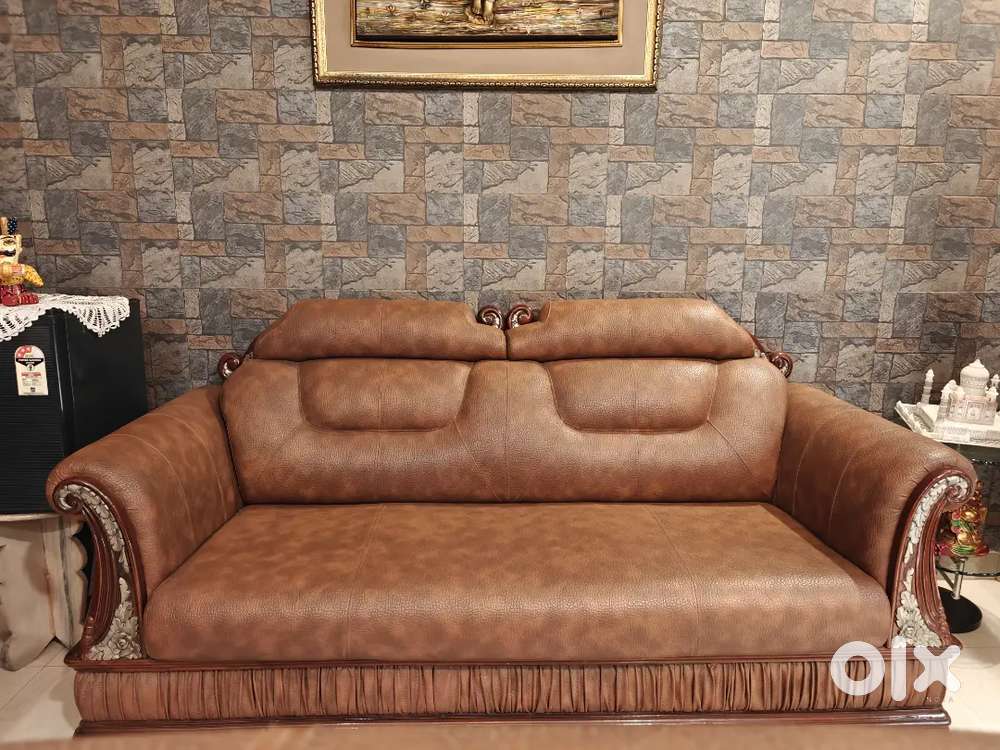 LUXURY TEAK 6 seater sofa set