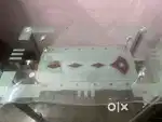 Glass dining table with 3chairs