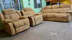 3+1 +1 Royal Oak Motorised Electric RECLINER Sofa Set Brand new condi