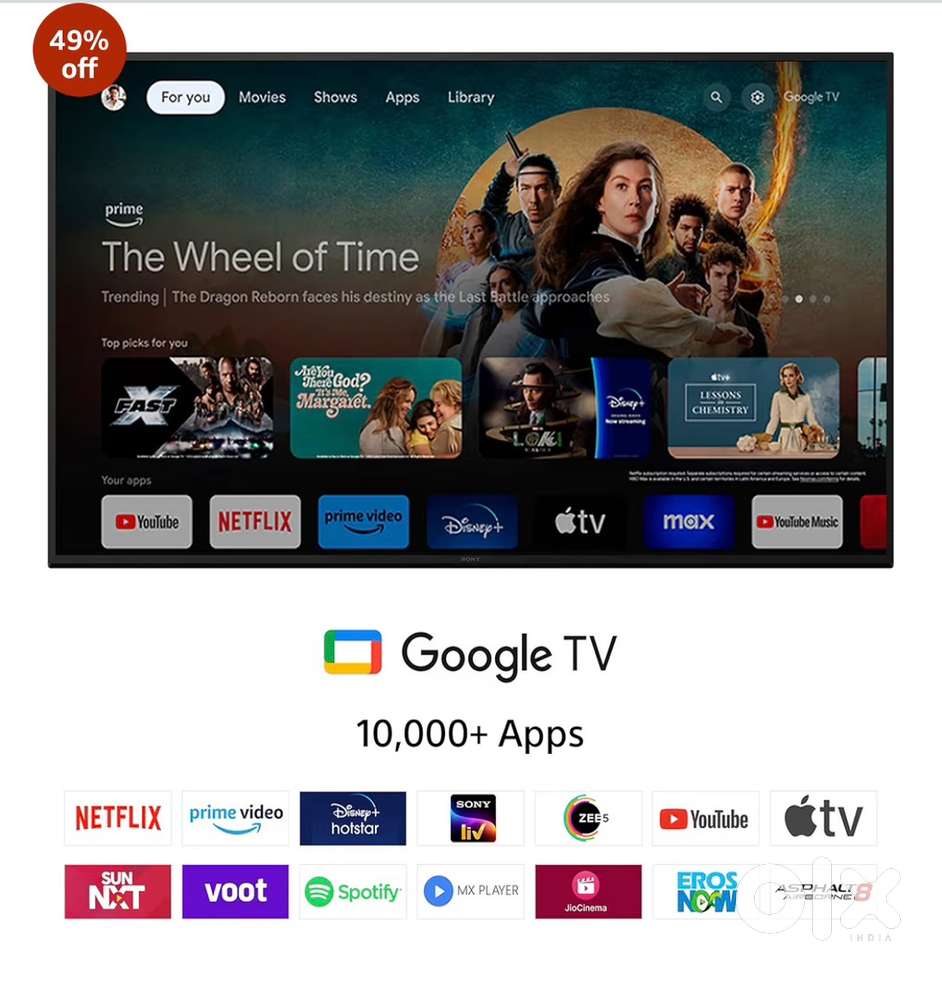 Sony tv 55” available for sale