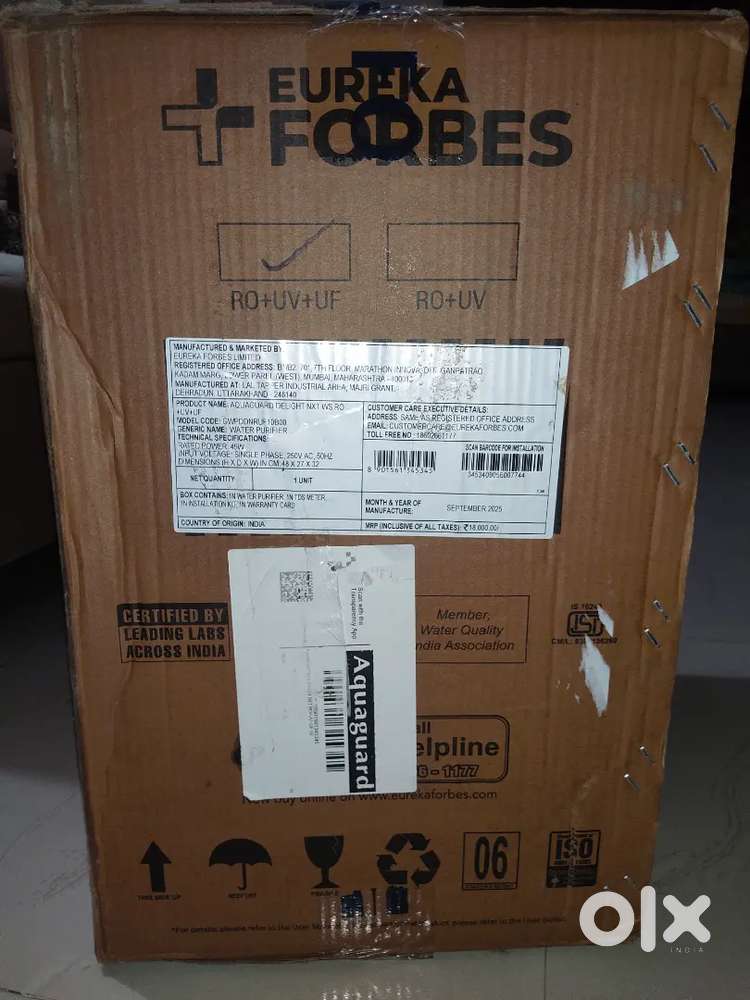 Aquaguard  water saving RO technology