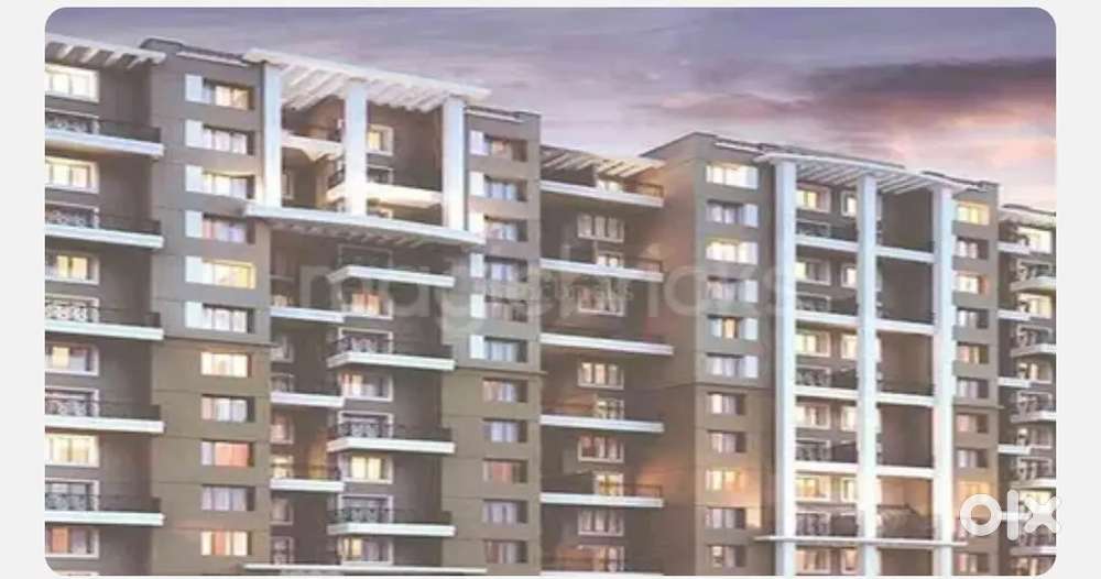 Well maintained ventilated with ample light semi furnished flat