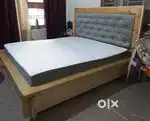 Double bed, center table, LG Home theatre and dressing table